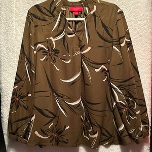 Dark Green long sleeve plus size